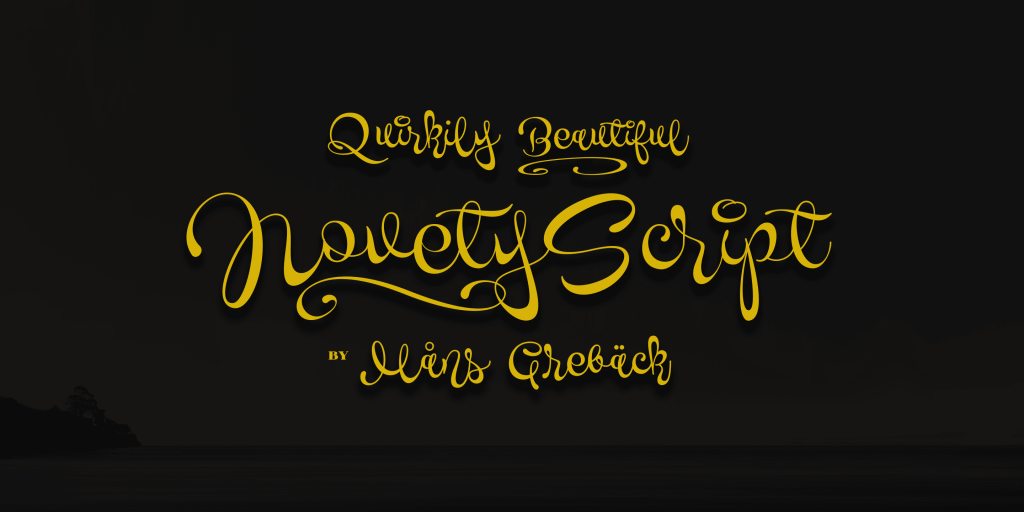 Novety Script PERSONAL USE ONLY Font website image