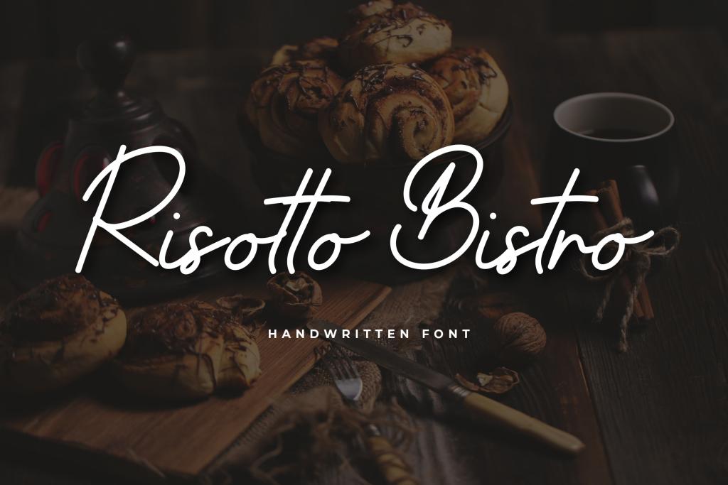 Risotto Bistro Font website image