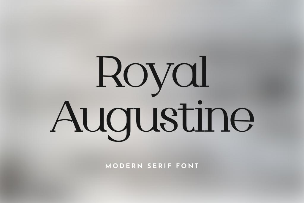 Royal Agustine Font website image