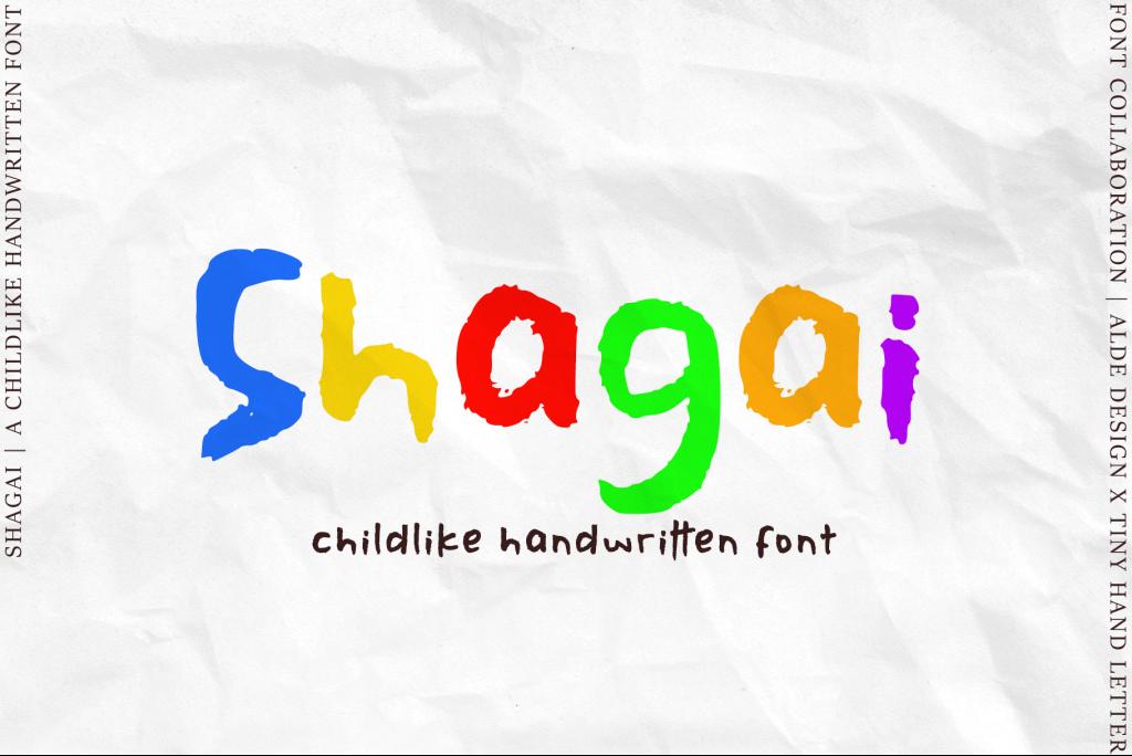 Shagai Font website image