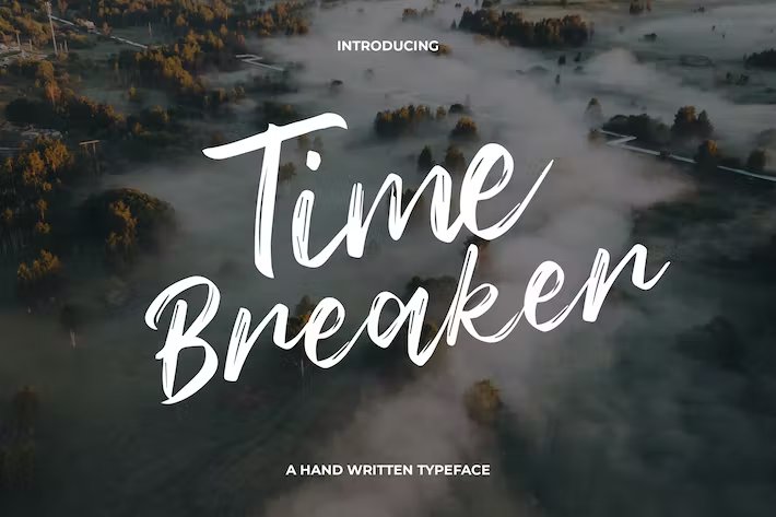 Time Breaker Font website image