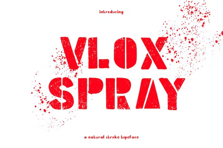 VLOXSPRAY Font website image