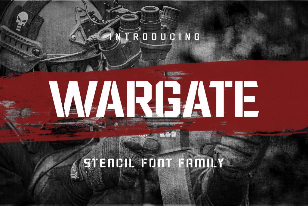 Wargate Font website image