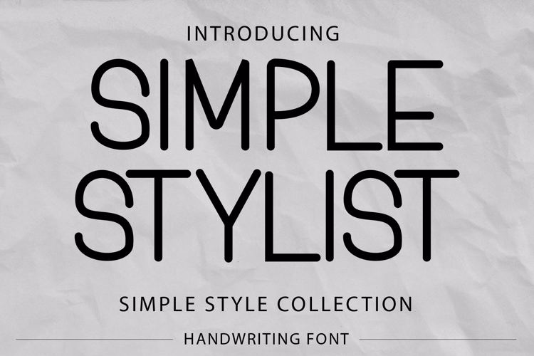 Simple Stylist Font website image