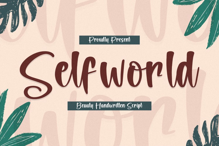 Selfworld Font website image