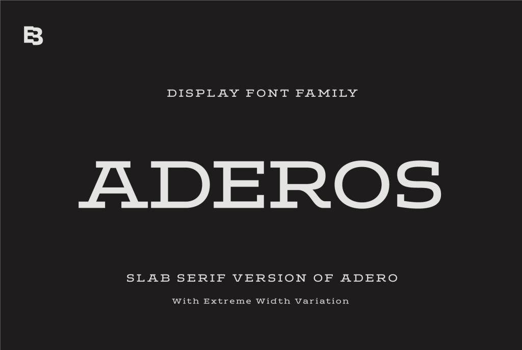 ADEROS TRIAL Font Family website image