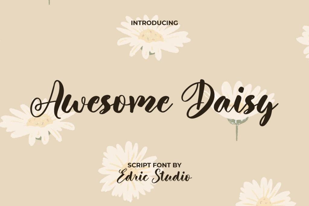 Awesome Daisy Demo Font website image