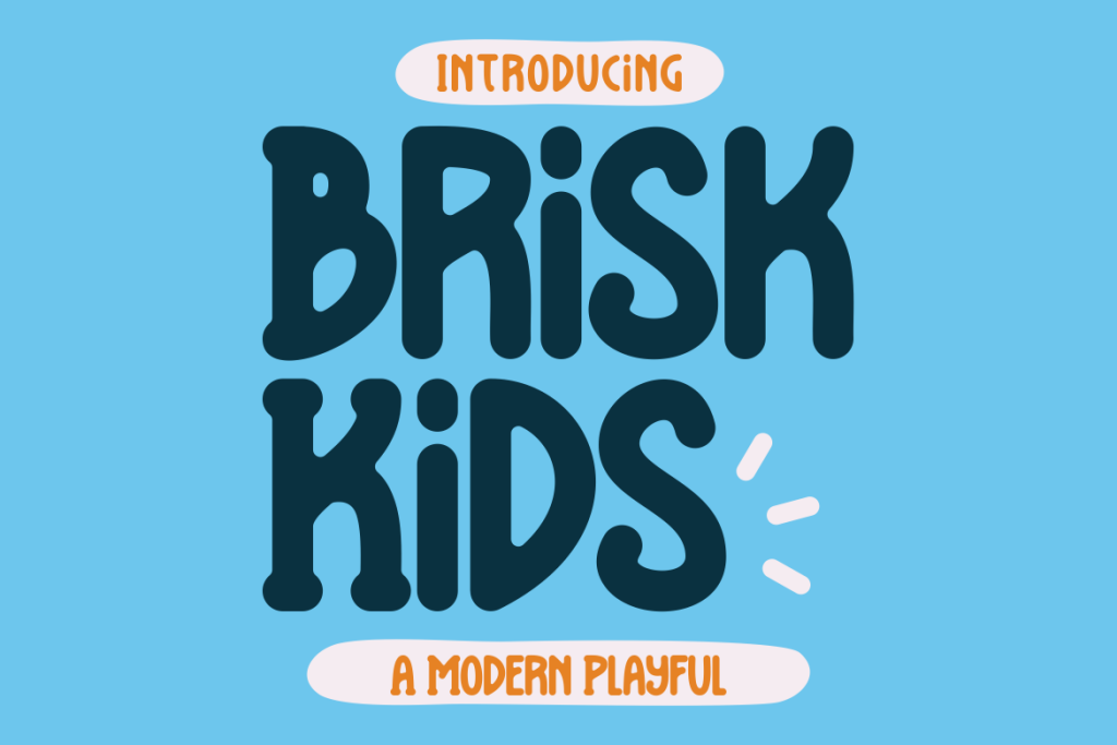 Brisk Kids Font website image