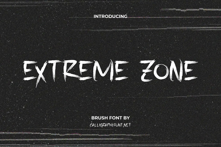 Extreme Zone Font website image