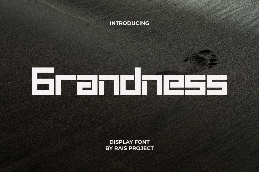 Grandness Demo Font Family website image