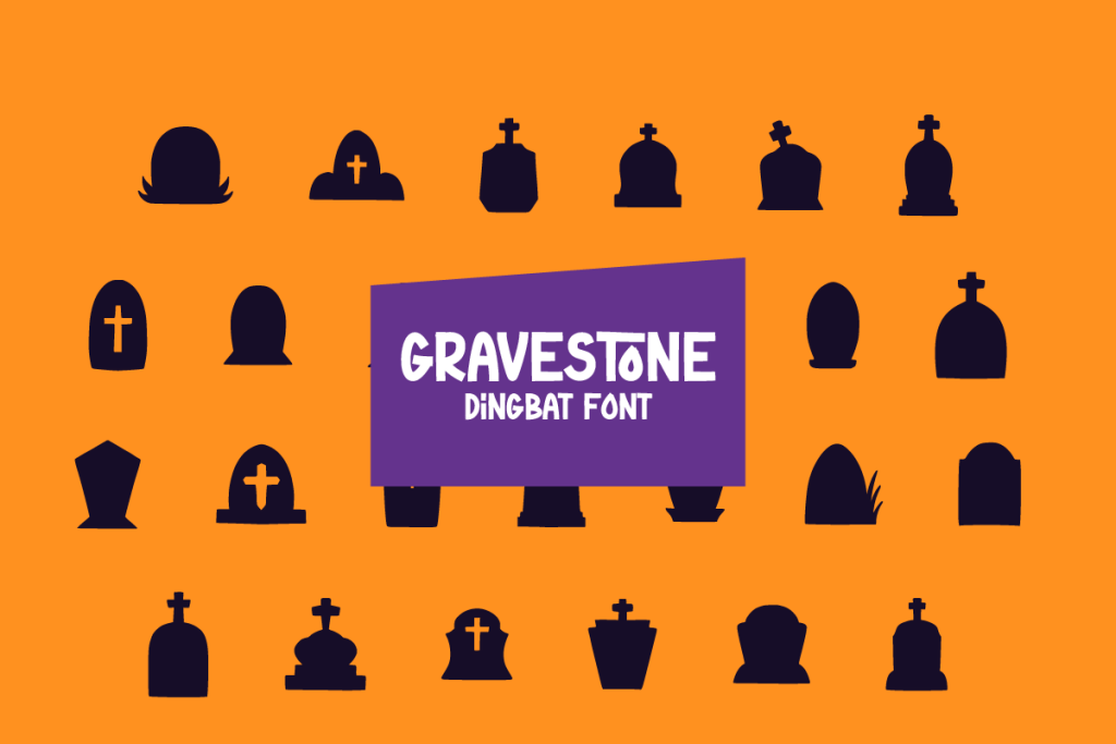 Gravestone Font website image