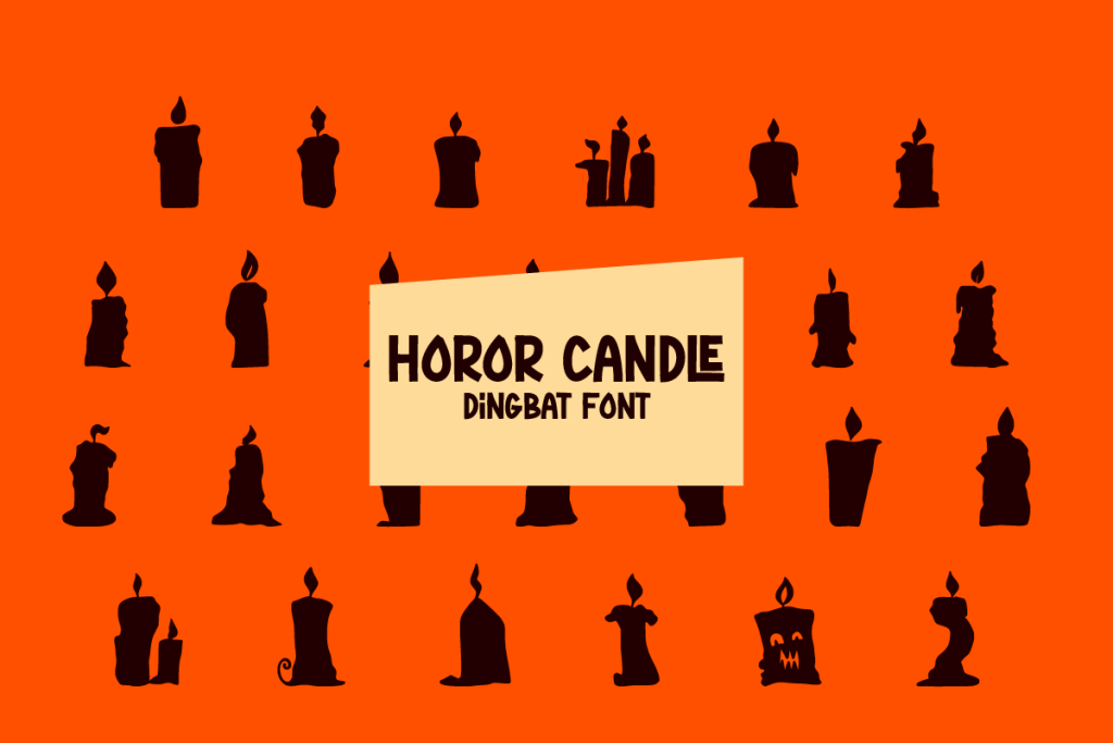 Horror Candle Font website image