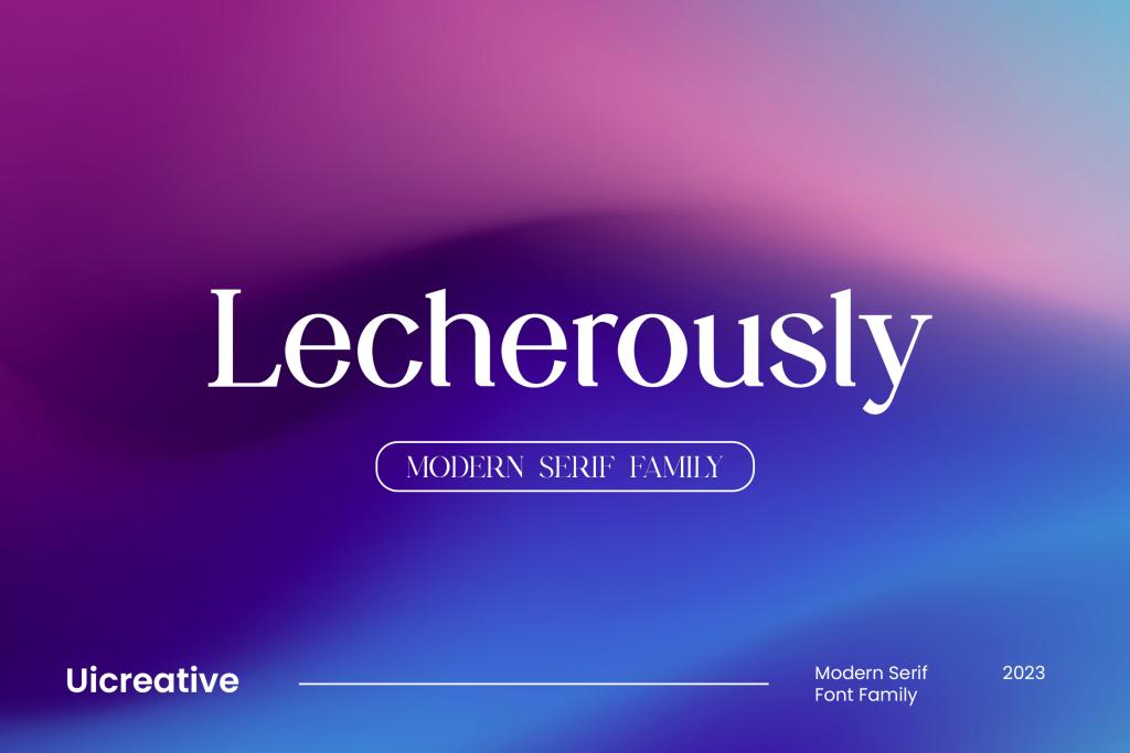 Lecherously Font Family website image