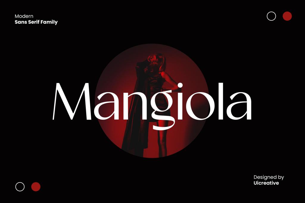 Mangiola Font Family website image