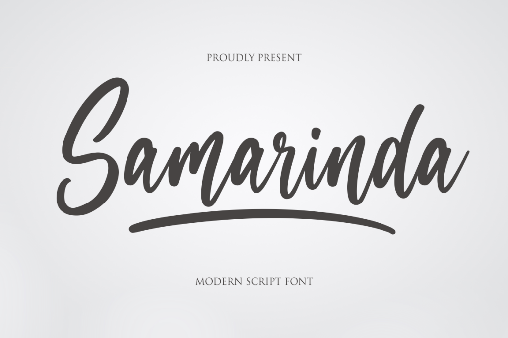 Samarinda Font website image