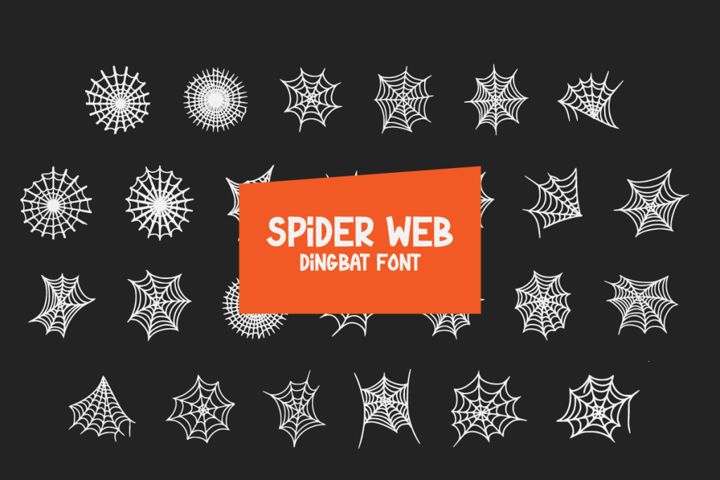 Spider Web Font website image