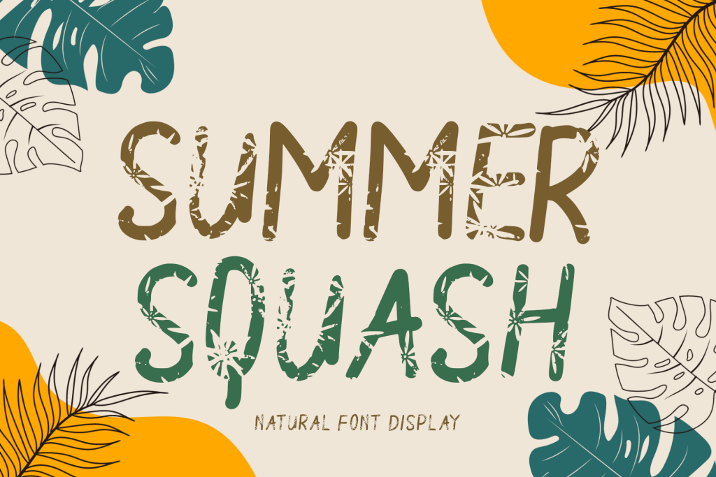 Summer Squash Font website image