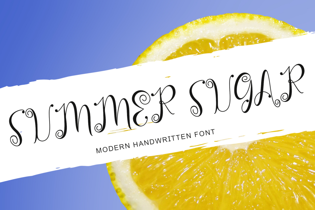 Summer Sugar Font website image