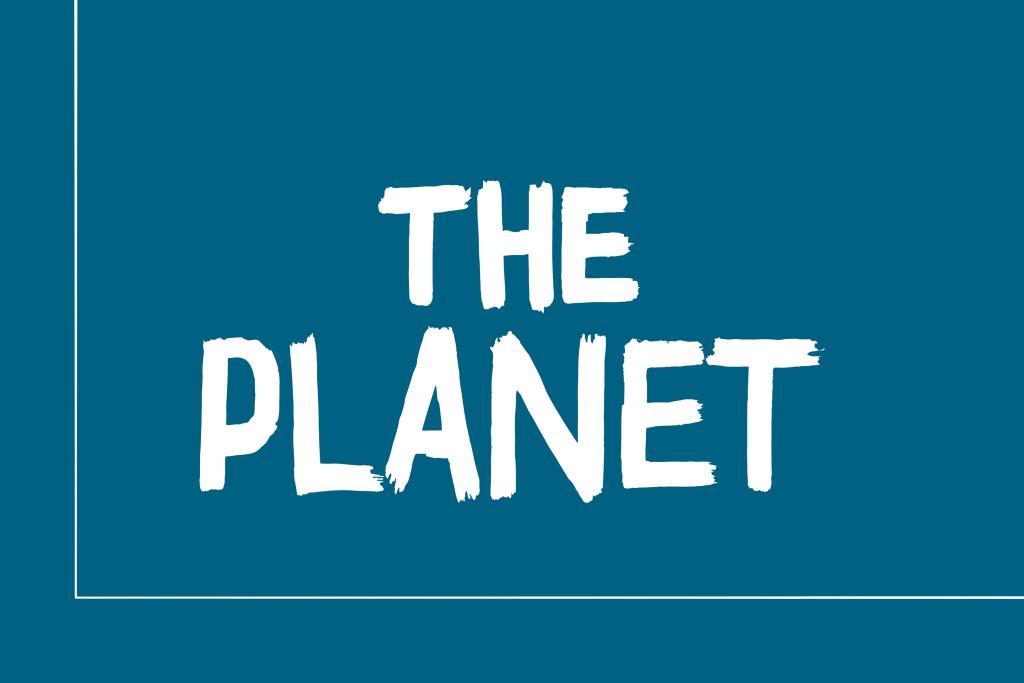 The PLANET Font website image