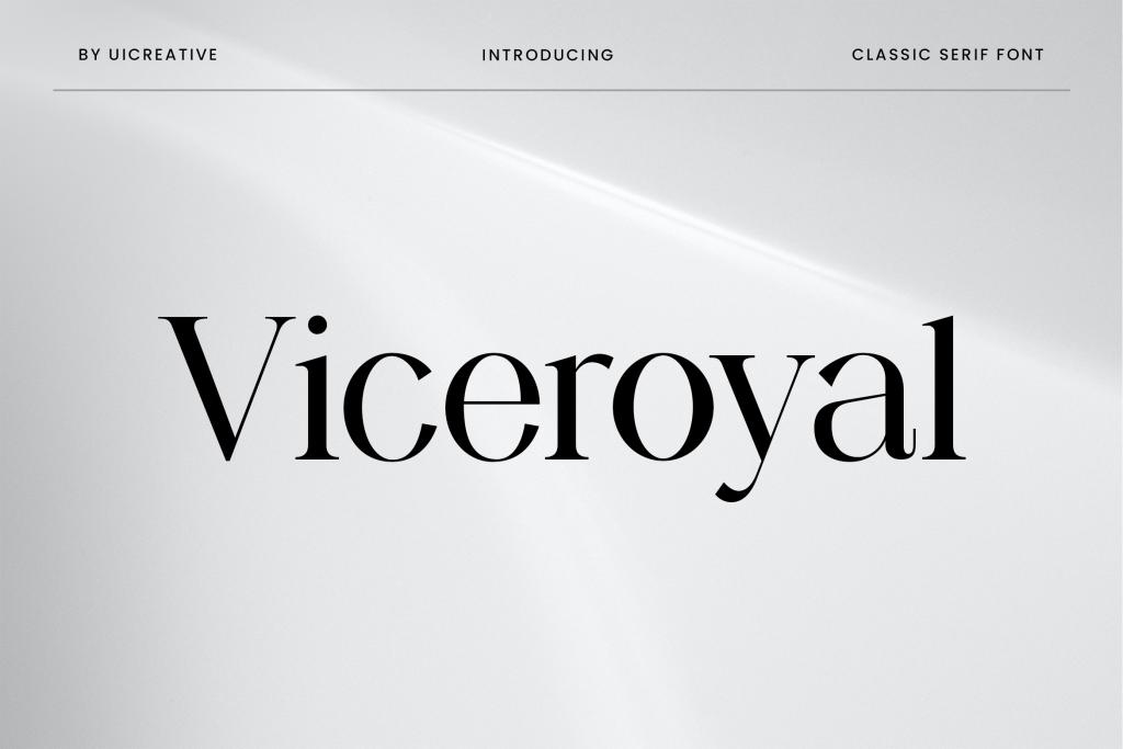 Viceroyal Font website image