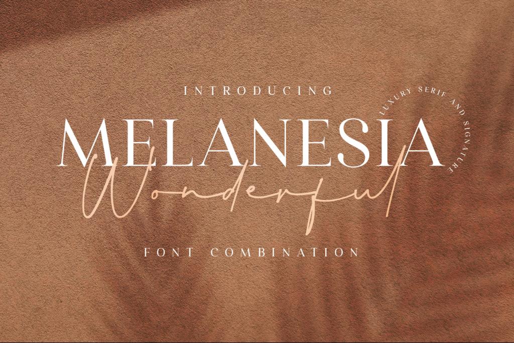 Wonderful Melanesia Font website image