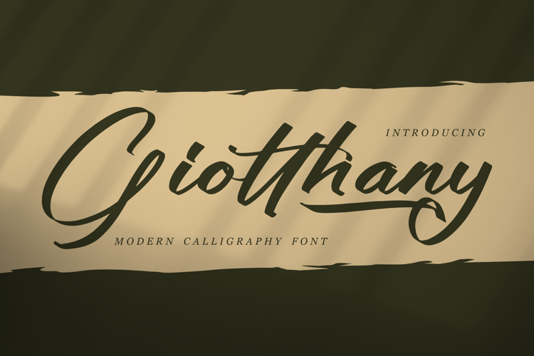 Giotthany Font website image