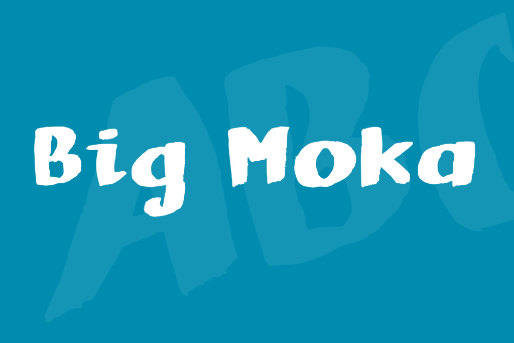 Big Moka Font website image