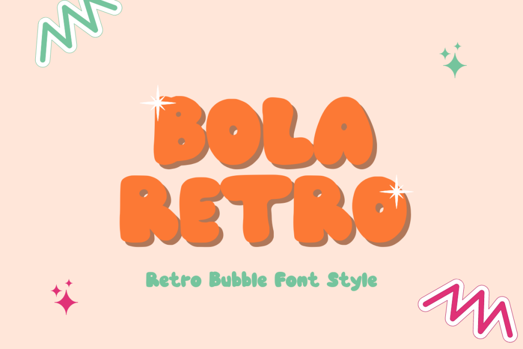 BOLA RETRO Font website image