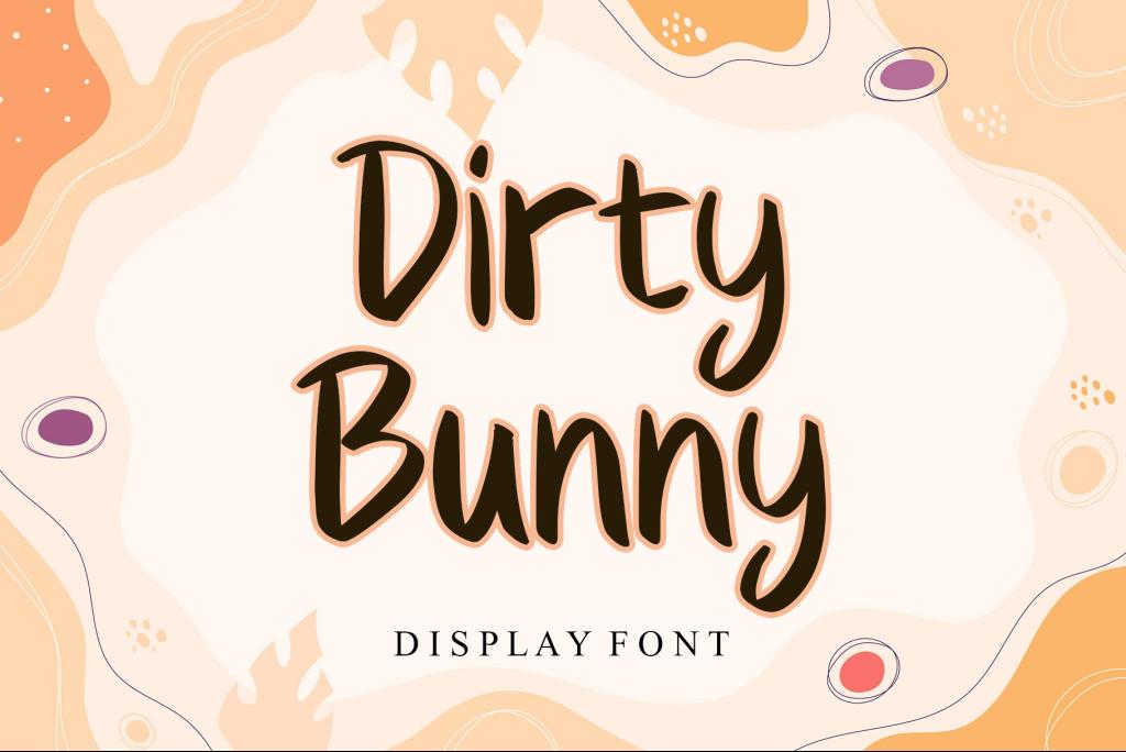 Dirty Bunny Font website image