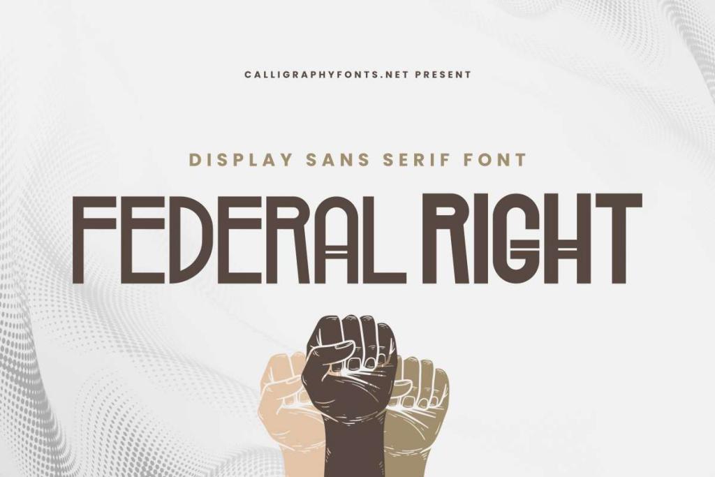Federal Right Demo Font Family website image