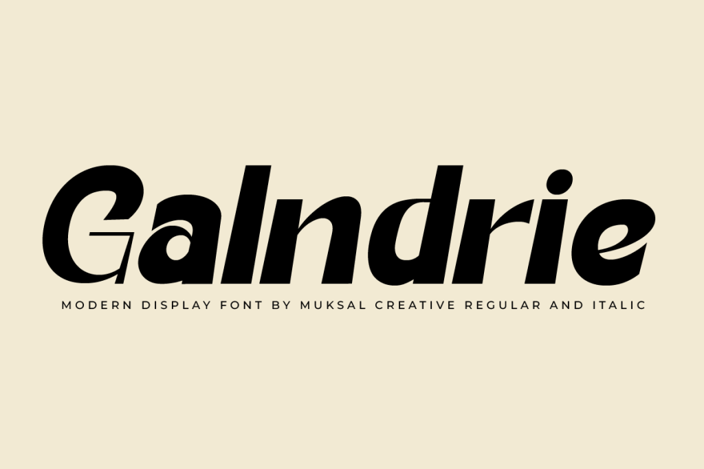 Galndrie Font Family website image