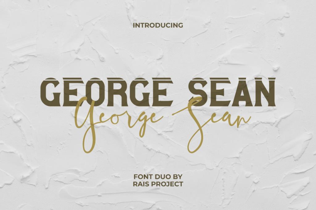 George Sean Demo Font Family website image