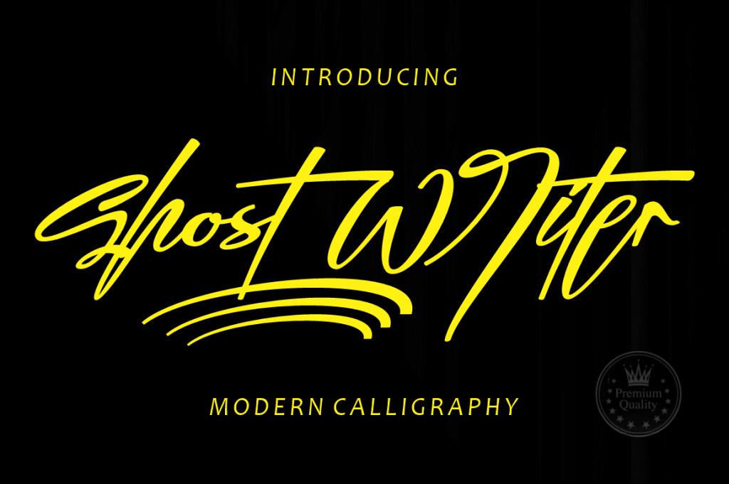 Ghost Writer Font website image