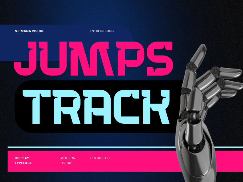 Jumps Track – Demo Version Font website image