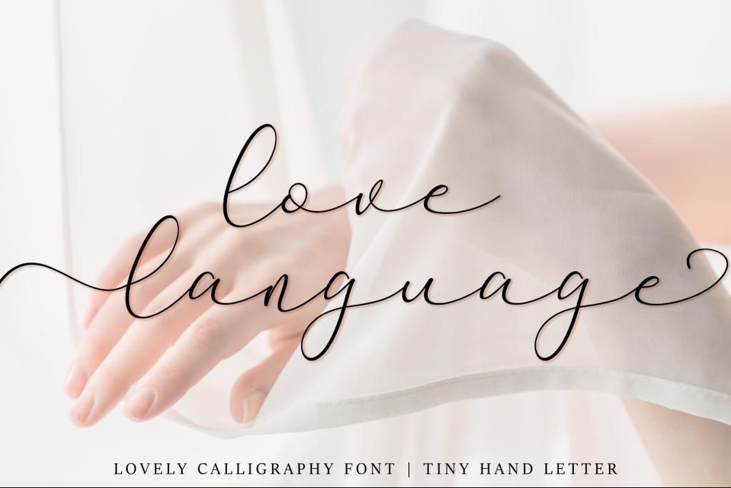 Love Language Font website image