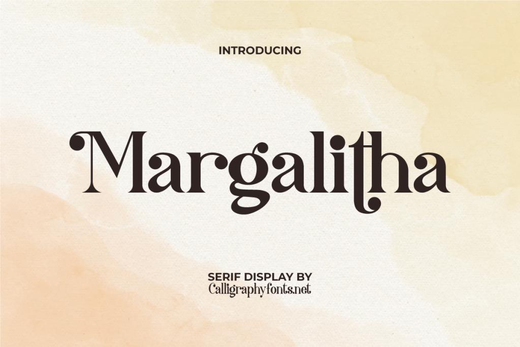 Margalitha Demo Font website image