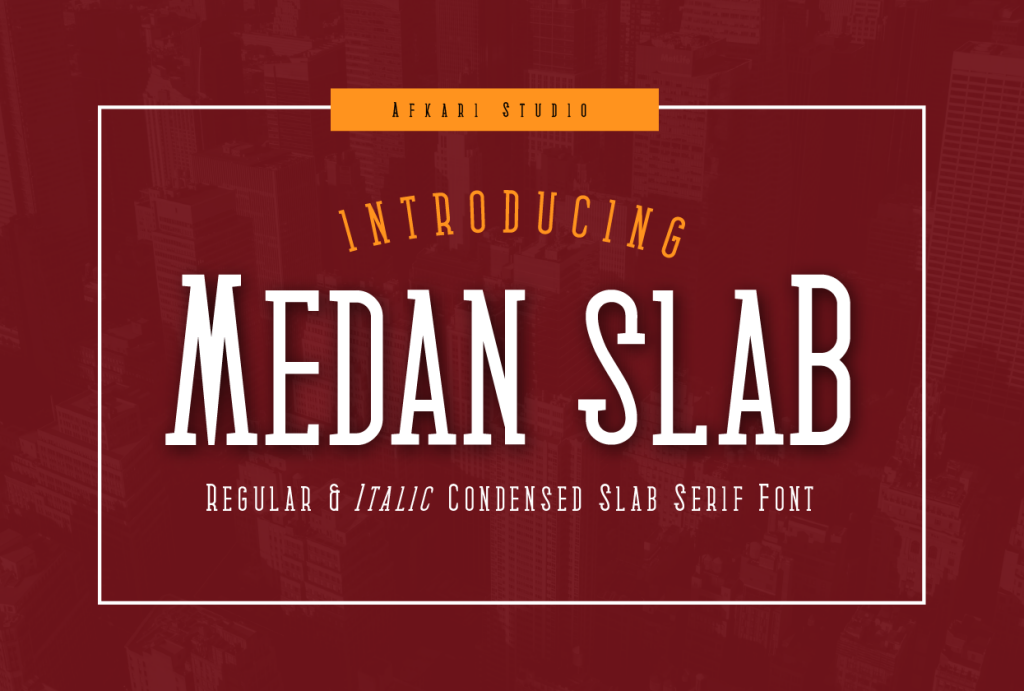 Medan Slab Font Family website image