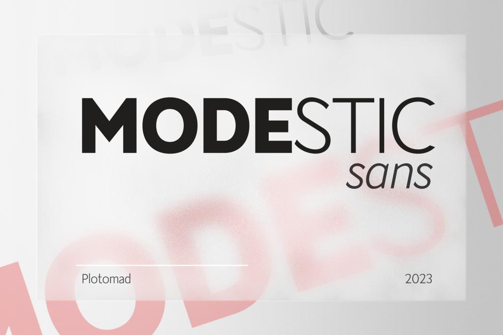 Modestic Sans Font Family website image