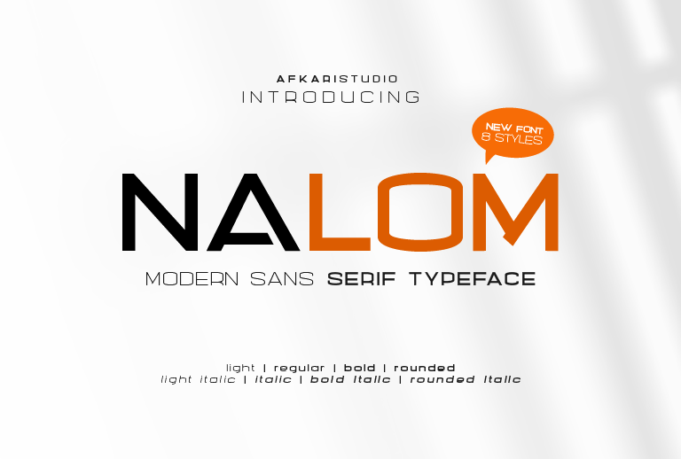 Nalom Font Family website image