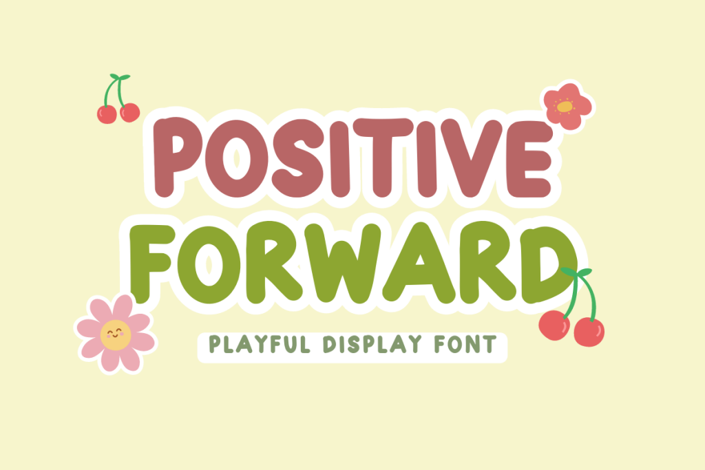 Positive Forward Font website image