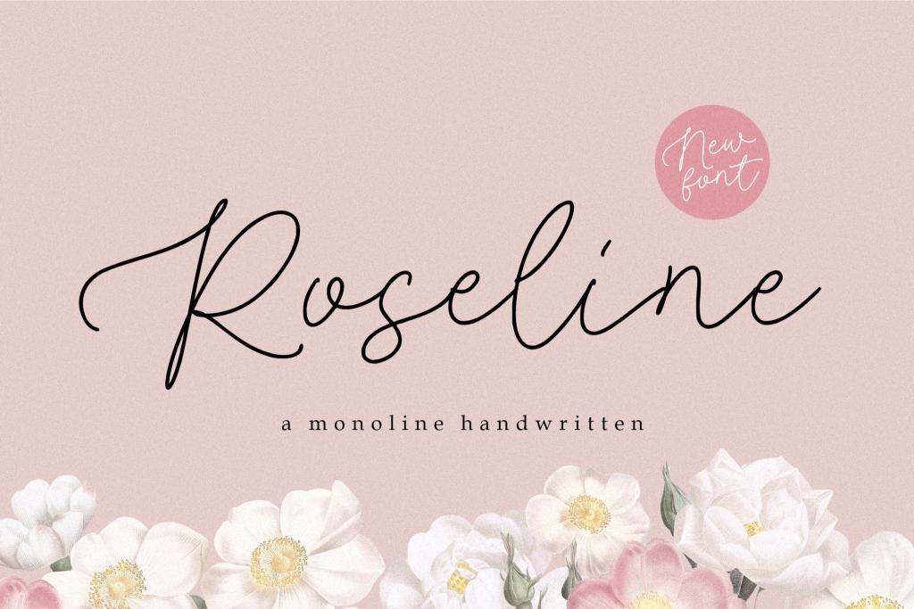 Roseline Font website image