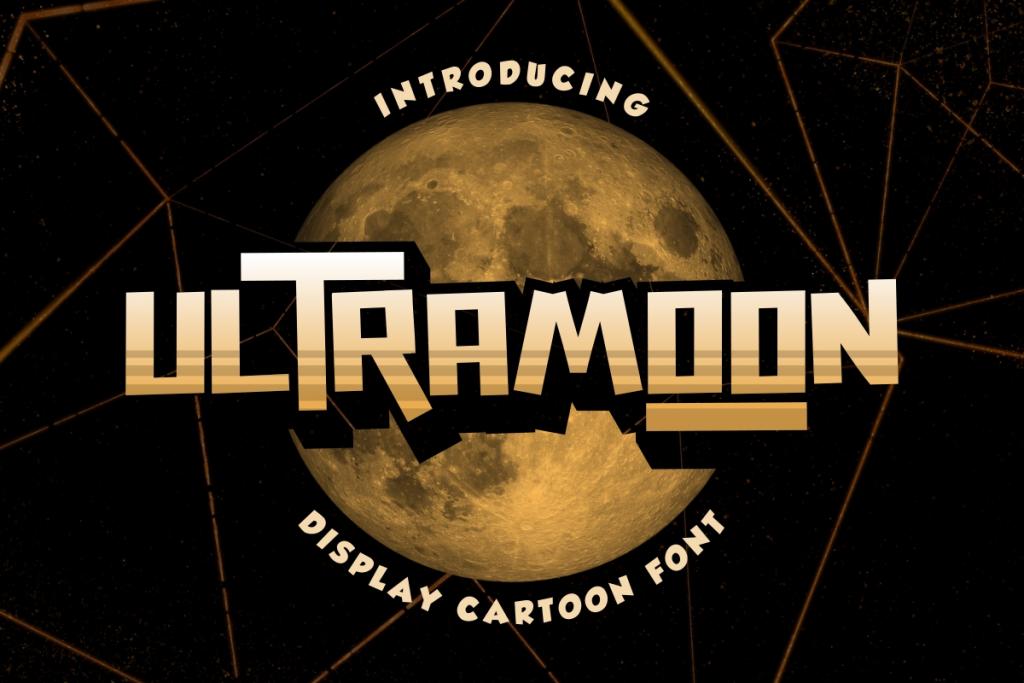 Ultramoon Demo Font website image