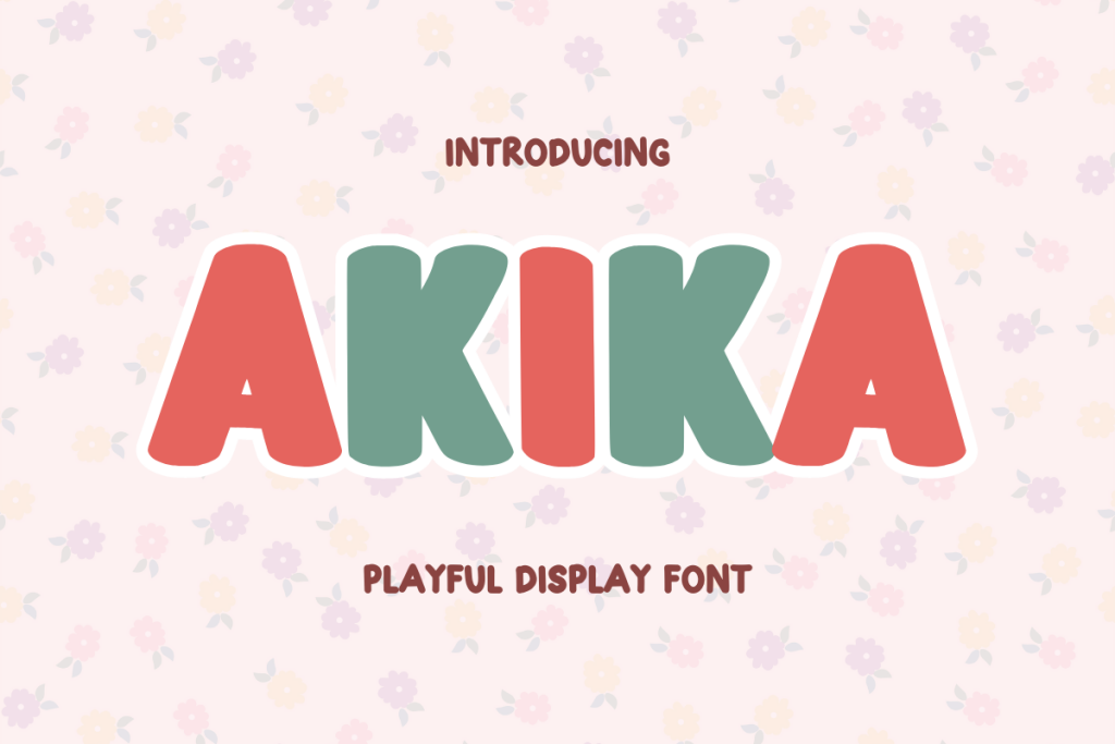 AKIKA Font website image