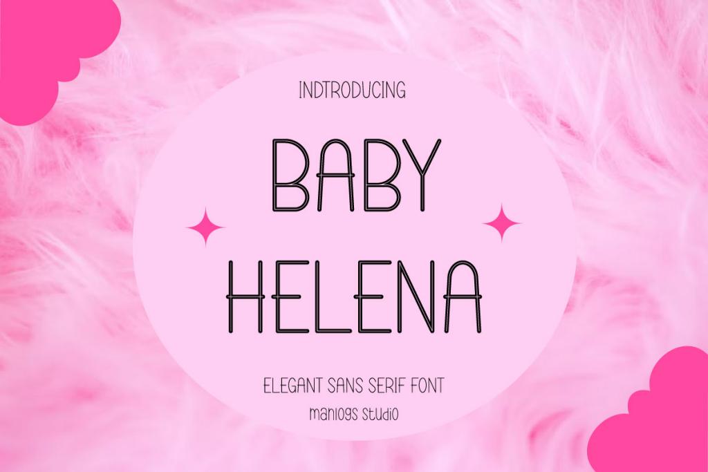 Baby Helena Font website image