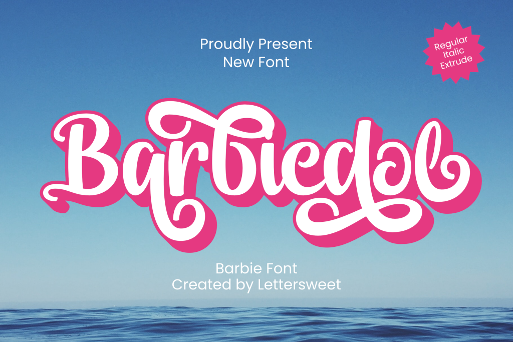 Barbiedol Font website image