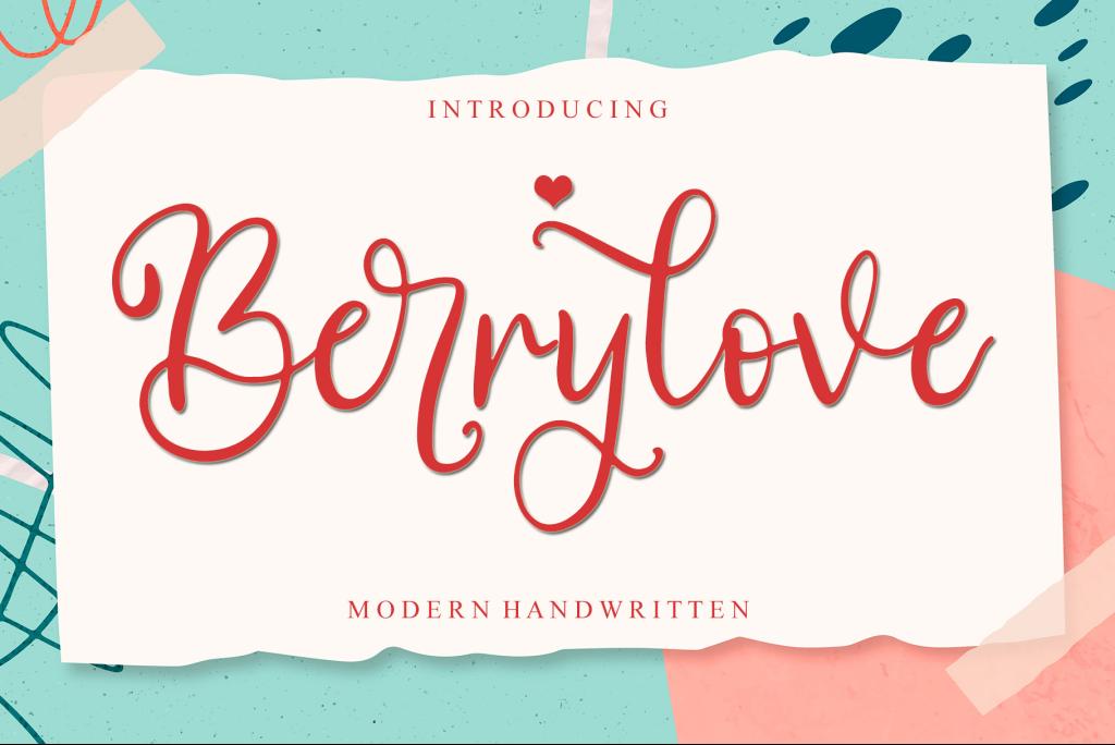 Berrylove – Personal Use Font website image