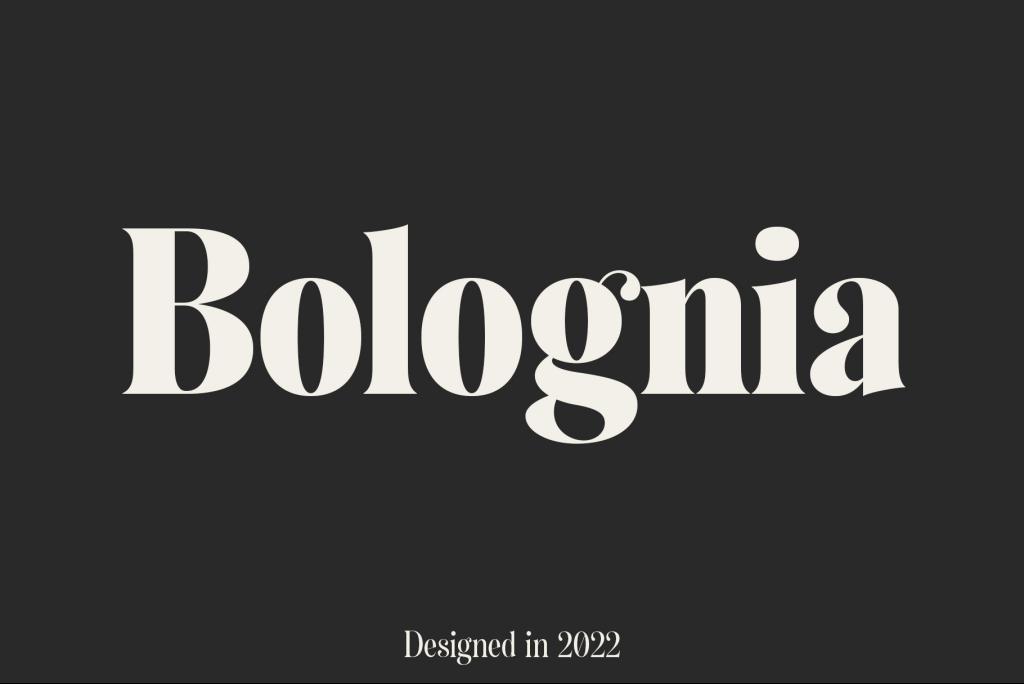 Bolognia Demo Font Family website image