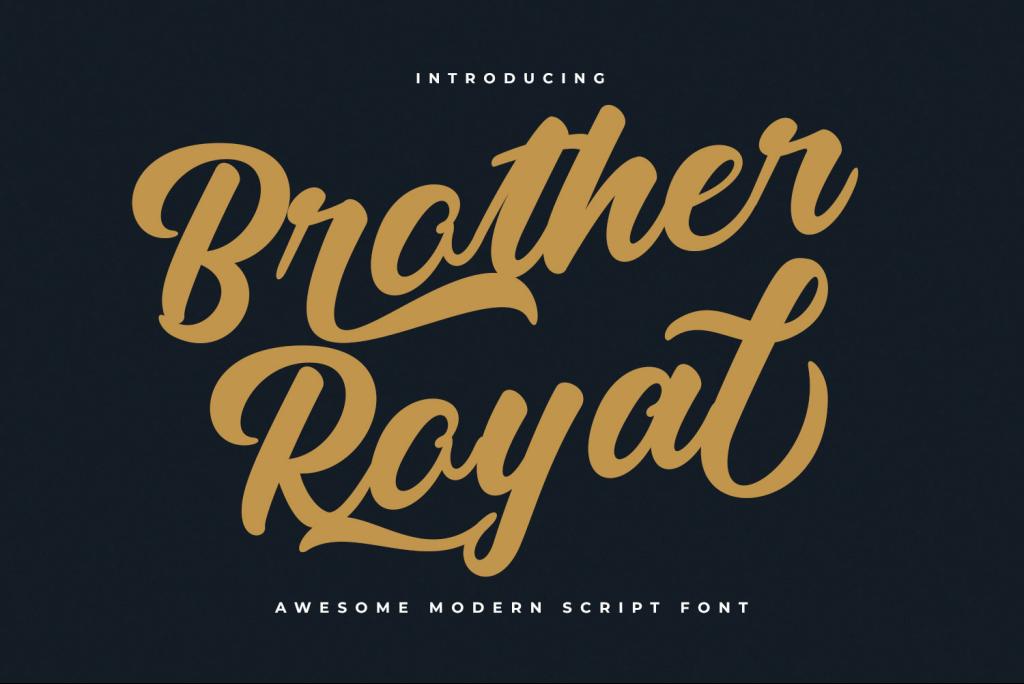 Brother Royal Font website image