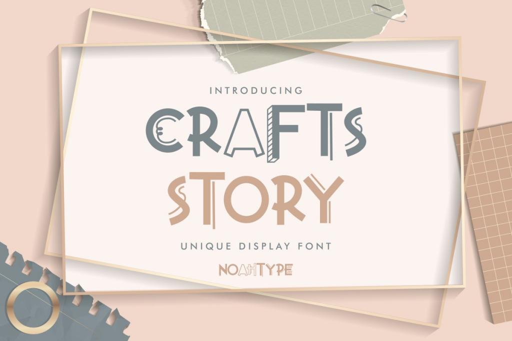 Crafts Story Demo Font website image