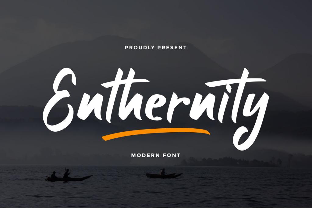 Enthernity Font website image